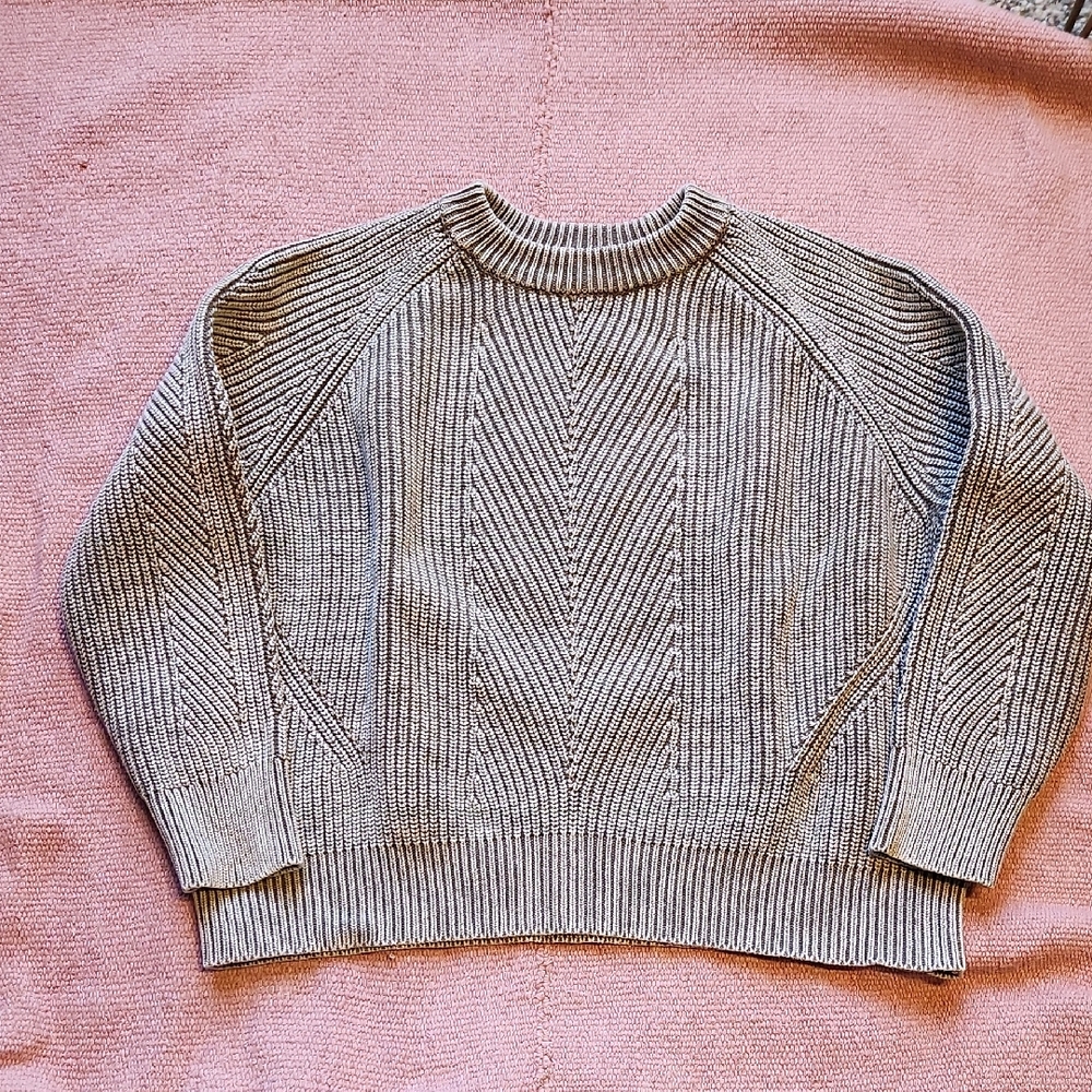 Demylee Cotton Chelsea Sweater In Grey